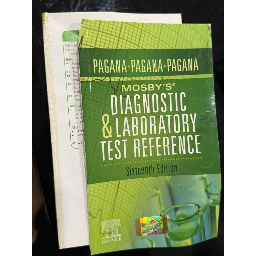 Mosby's Diagnostic and Laboratory Test Reference 16th Edition Pagana Elsevier
